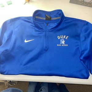 Duke Nike Boys quarter zip (size large)